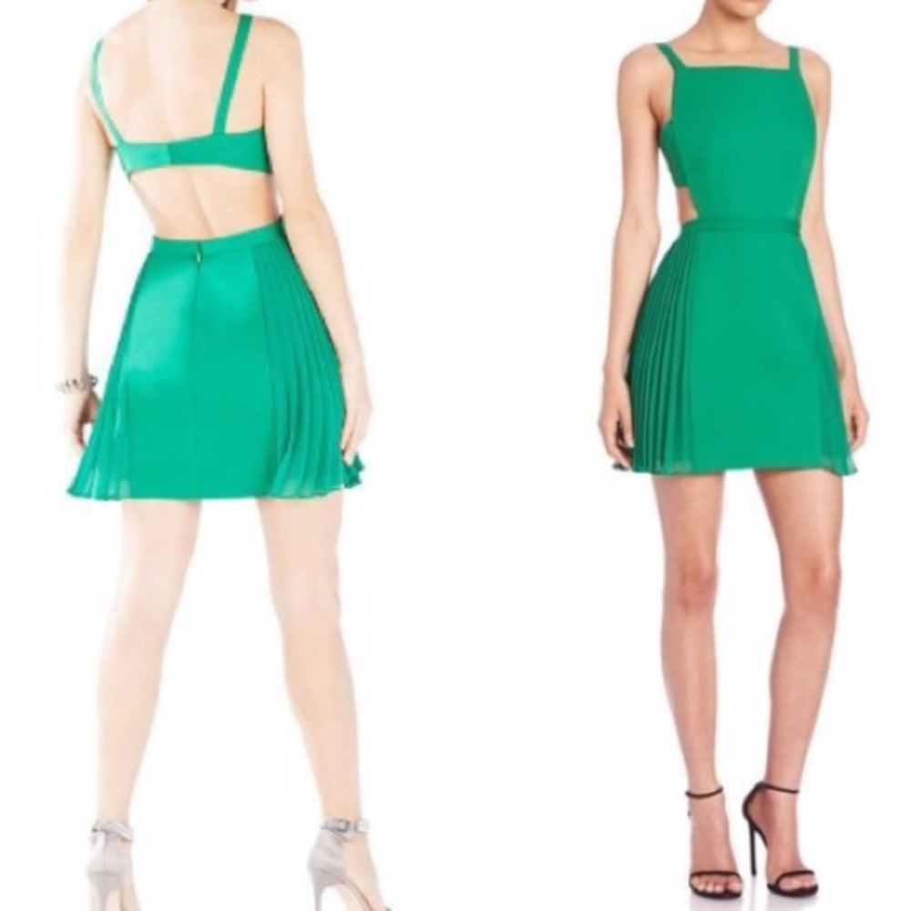 BCBGMAXAZRIA Malachite Green "Brielle" Cocktail Dress 10